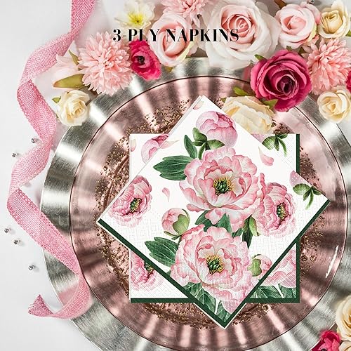 Miniatura 6 de Keep Unique Servilletas de papel de 13 x 13 pulgadas, servilletas florales de 3 capas para arte, cena y fiesta, servilletas desechables decorativas