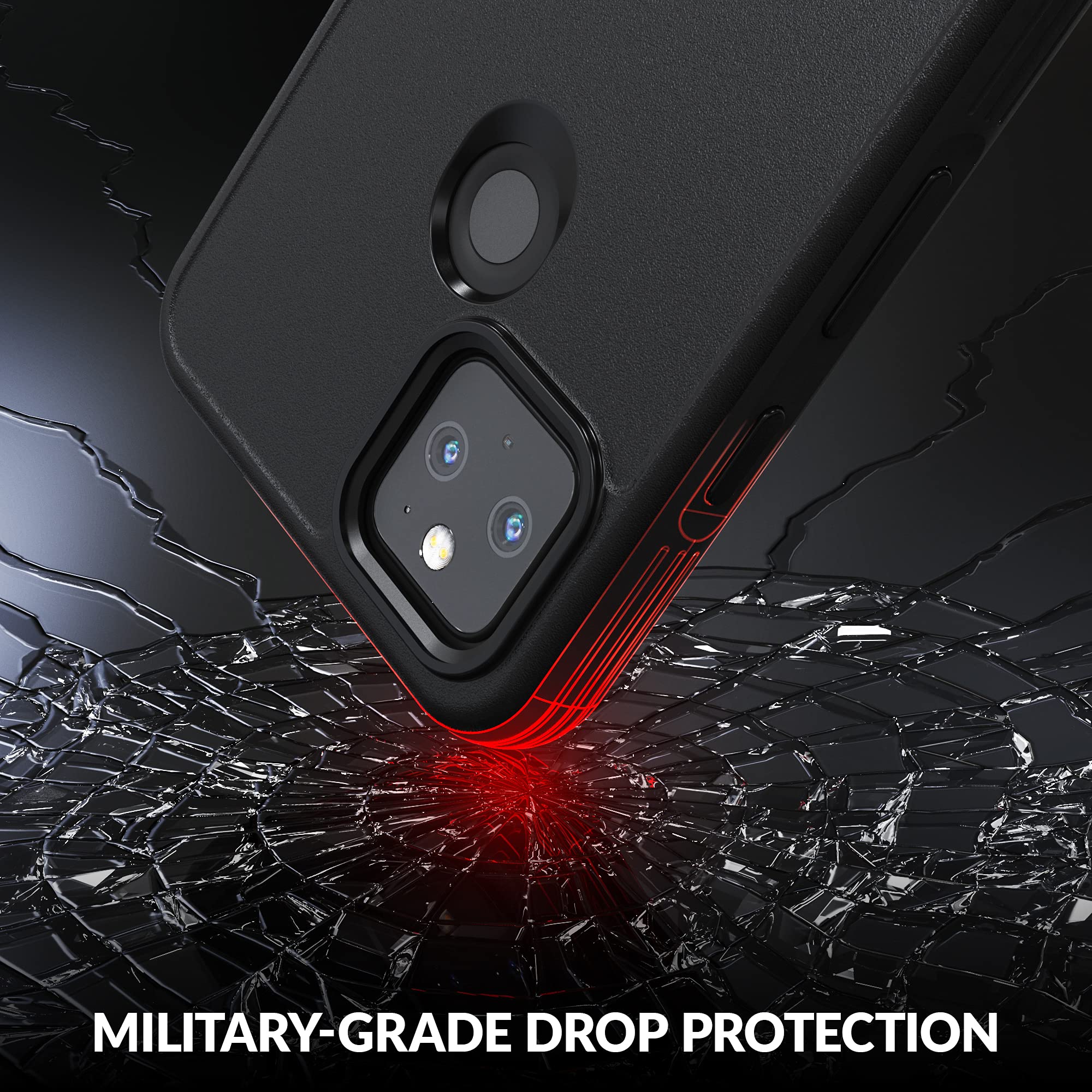 Crave Slim Guard for Pixel 5a Case, Shockproof Case for Google Pixel 5a 5G - Black