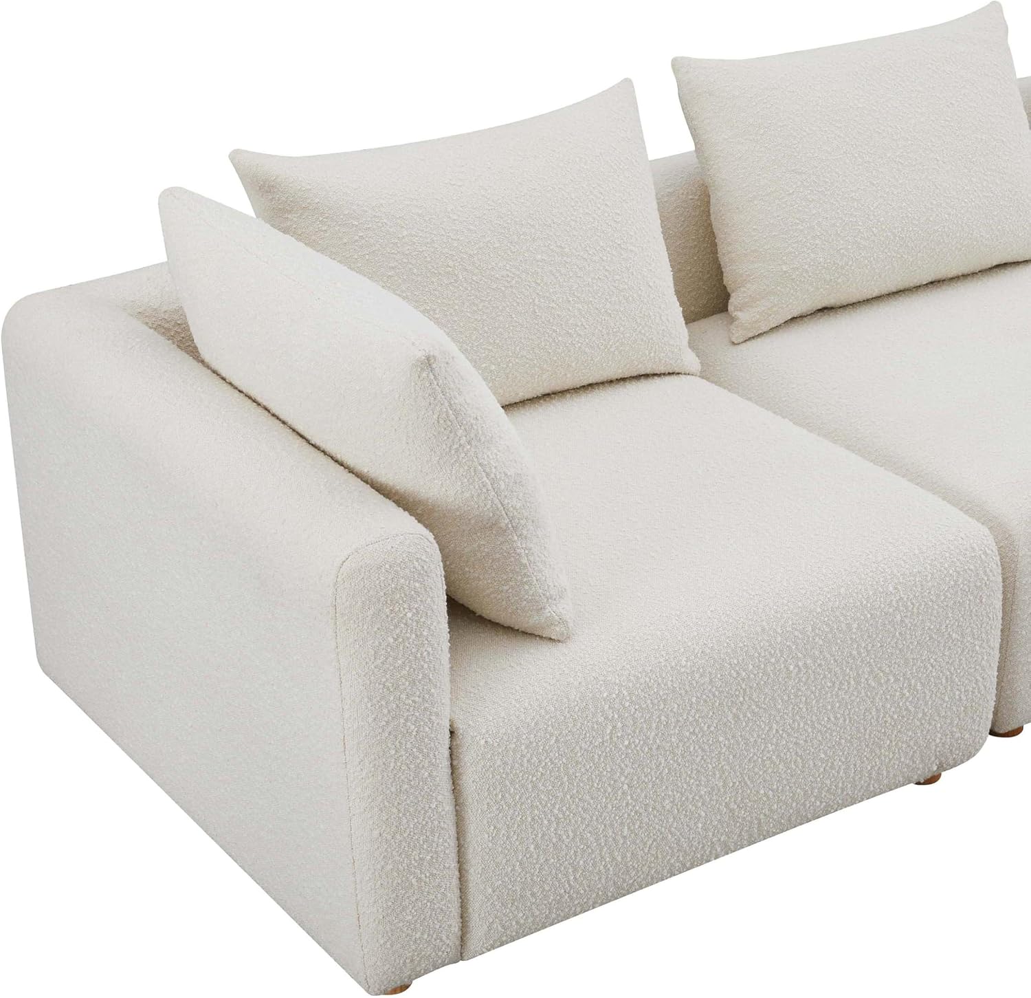 Tov Furniture Hangover Cream Boucle Loveseat