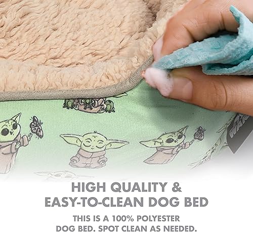 Miniatura 6 de Star Wars for Pets The Mandalorian The Child Cuddler Dog Bed  Cama para perro lavable y duradera de, cama lavable de felpa  Cama elevada para perro,