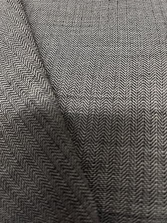 Tuva Textile 40 Yards Bolt of 100% Real Wool Fabric Herringbone Suiting, Used for. Jackets. Suiting. Pants, Skirts. Scarf, Dress & More, Color Black Off White, Made in Italy, Style# 62