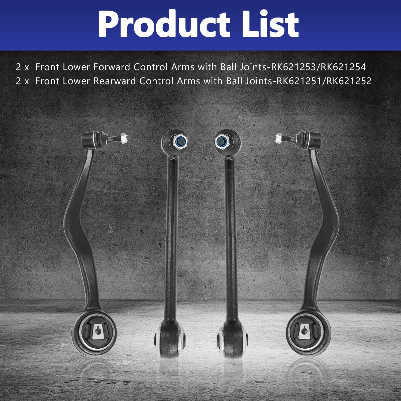 Control Arm Suspension Kit Front Lower Forward Rearward for 2008-2009 G8 4 Pcs image 4