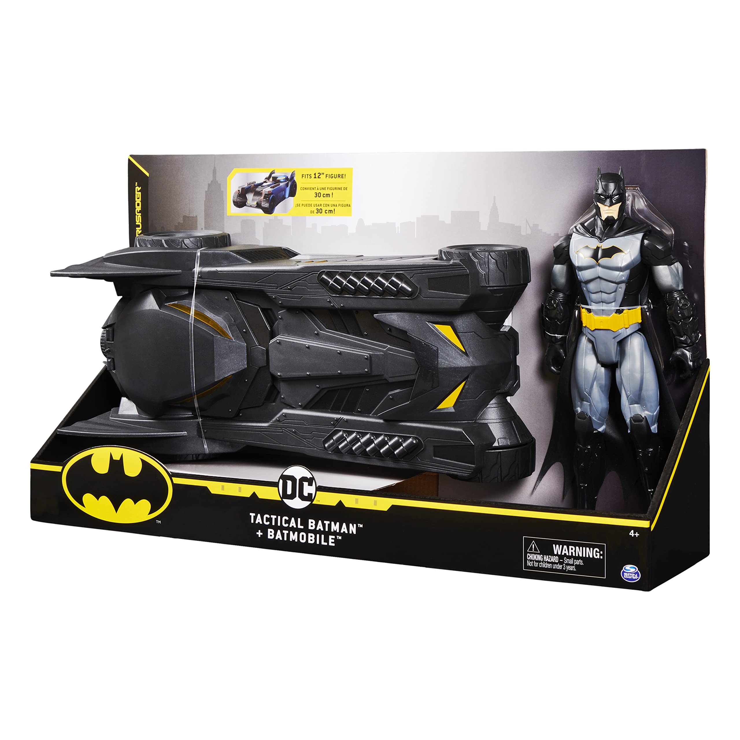 DC Comics, Batman 12inch Batman Action Figure and Batmobile Vehicle