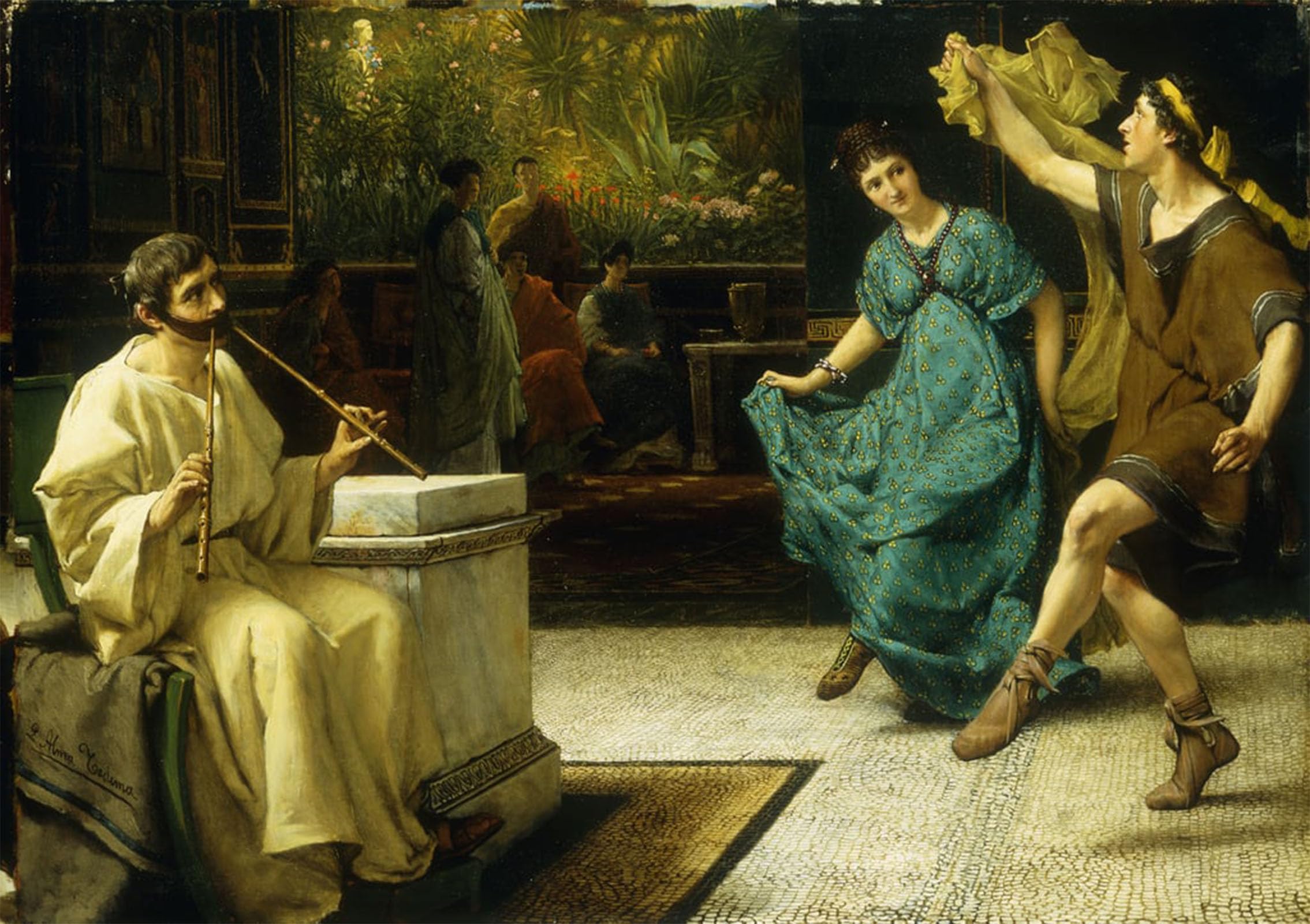 Cuadro de lienzo premium teatro romano de Lawrence Alma Tadema 60x90 5