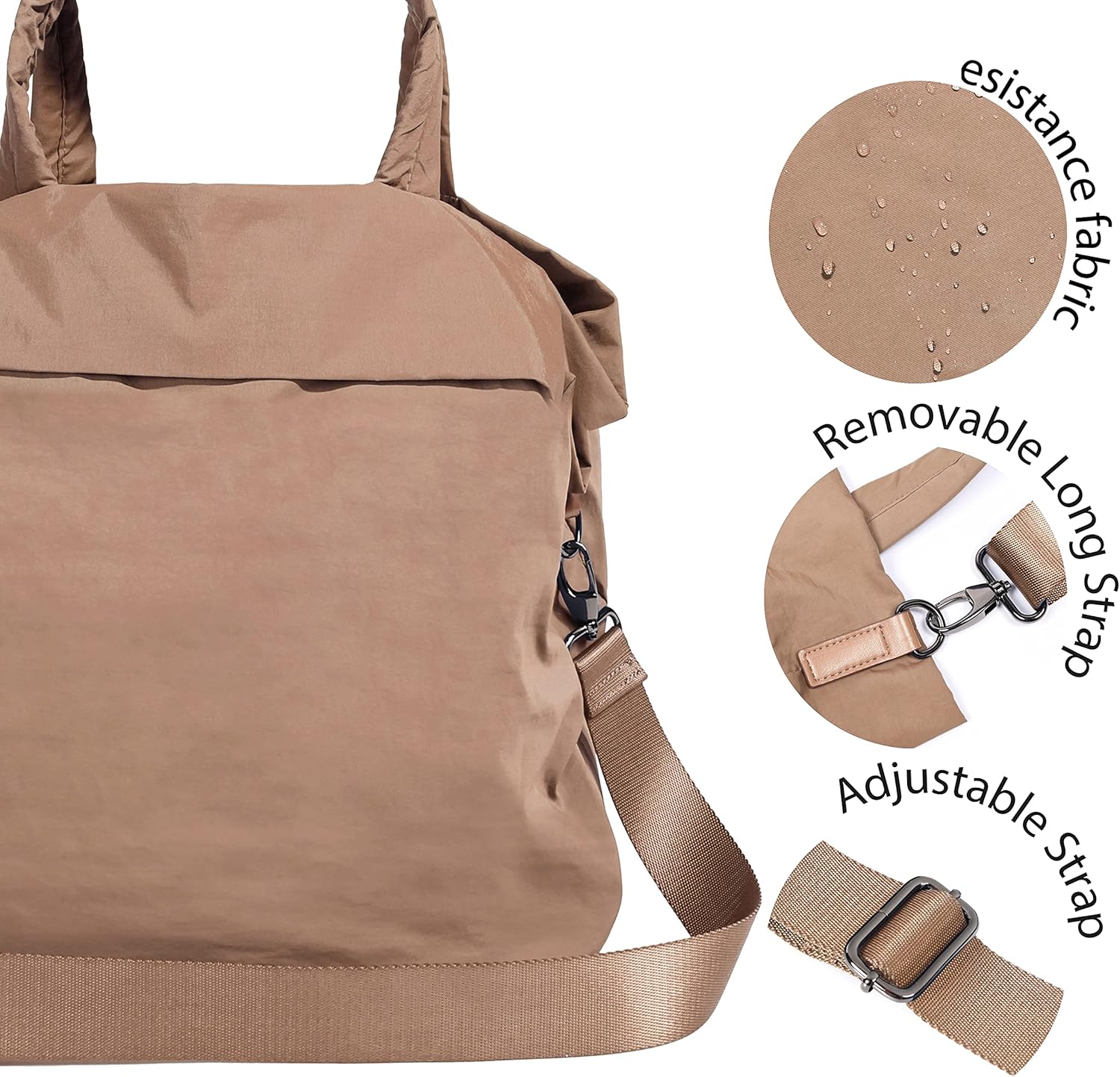 ODODOS 19L Multi Hobo Bags 2.0 with 2 Straps for Women, Totes Handbags, Crossbody Shoulder Bags - Image 6