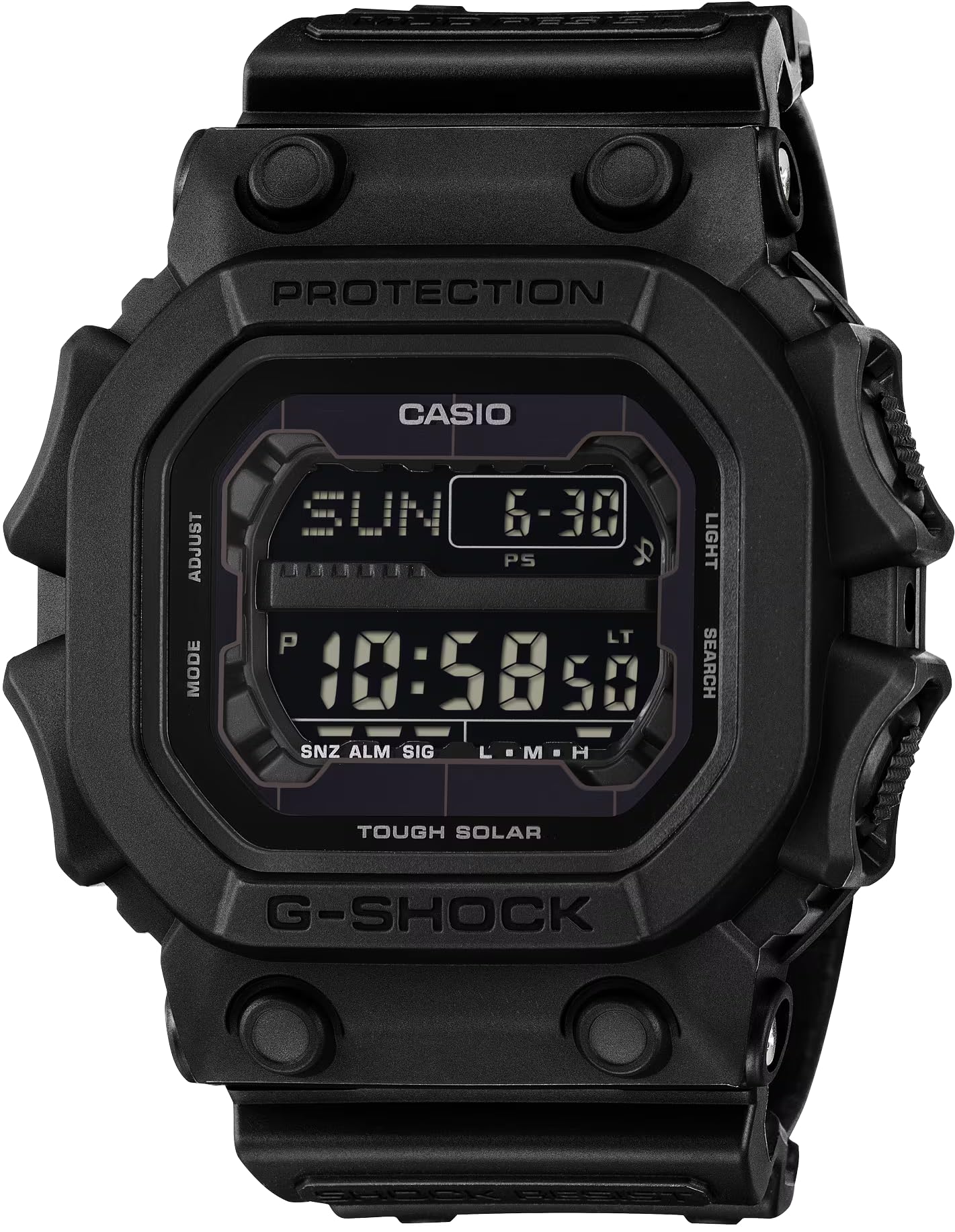 Casio G-Shock Oversized Square Black Resin Digital Watch GX56UBB-1