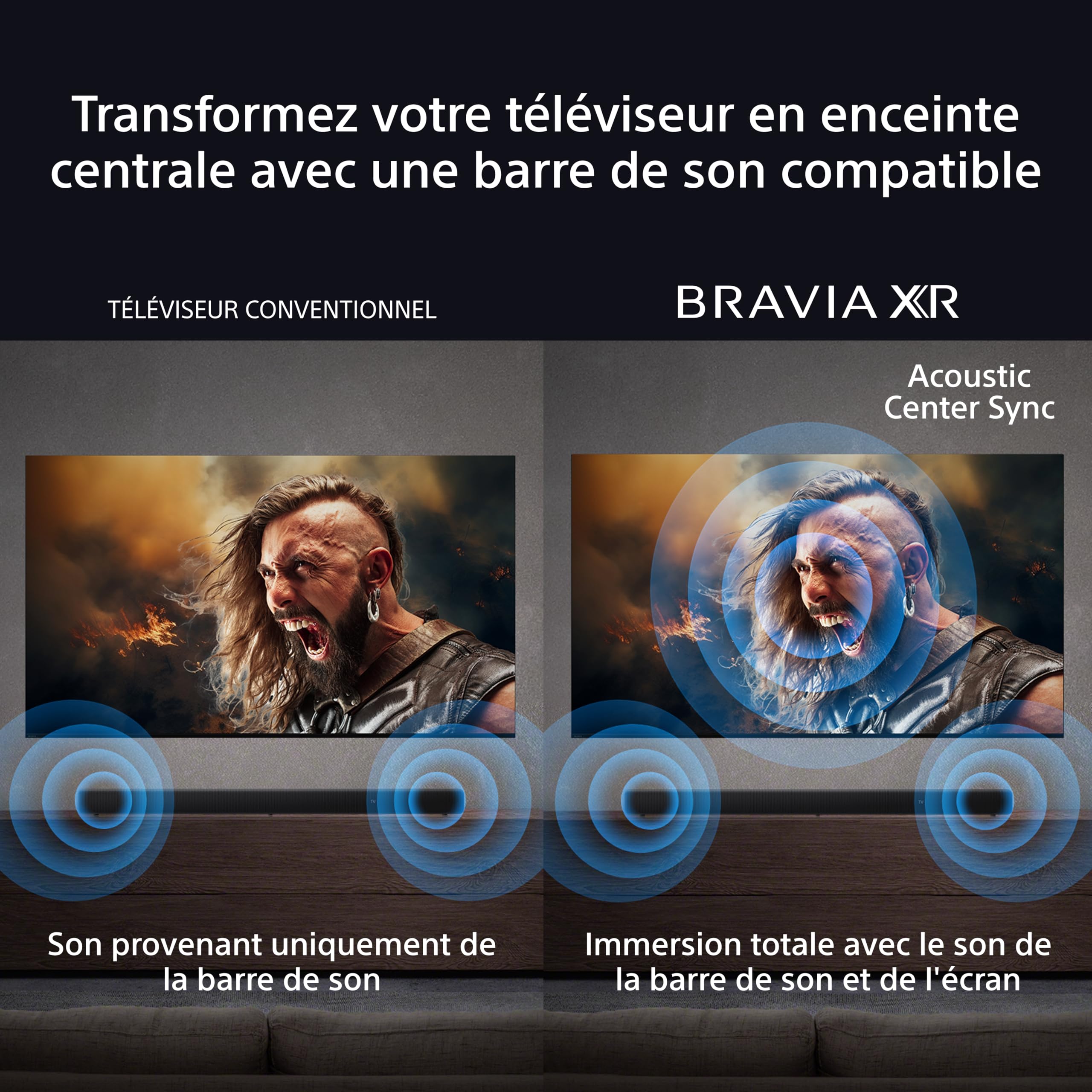 Sony BRAVIA 5 XR | Mini LED 55’ | IA XR Processor | Acoustic Multi-Audio | Dolby Vision/Atmos | IMAX Enhanced | Google TV (2025) | Google Cast | Apple AirPlay 2| Eco Dashboard Eco 2 | Menu Jeu 2