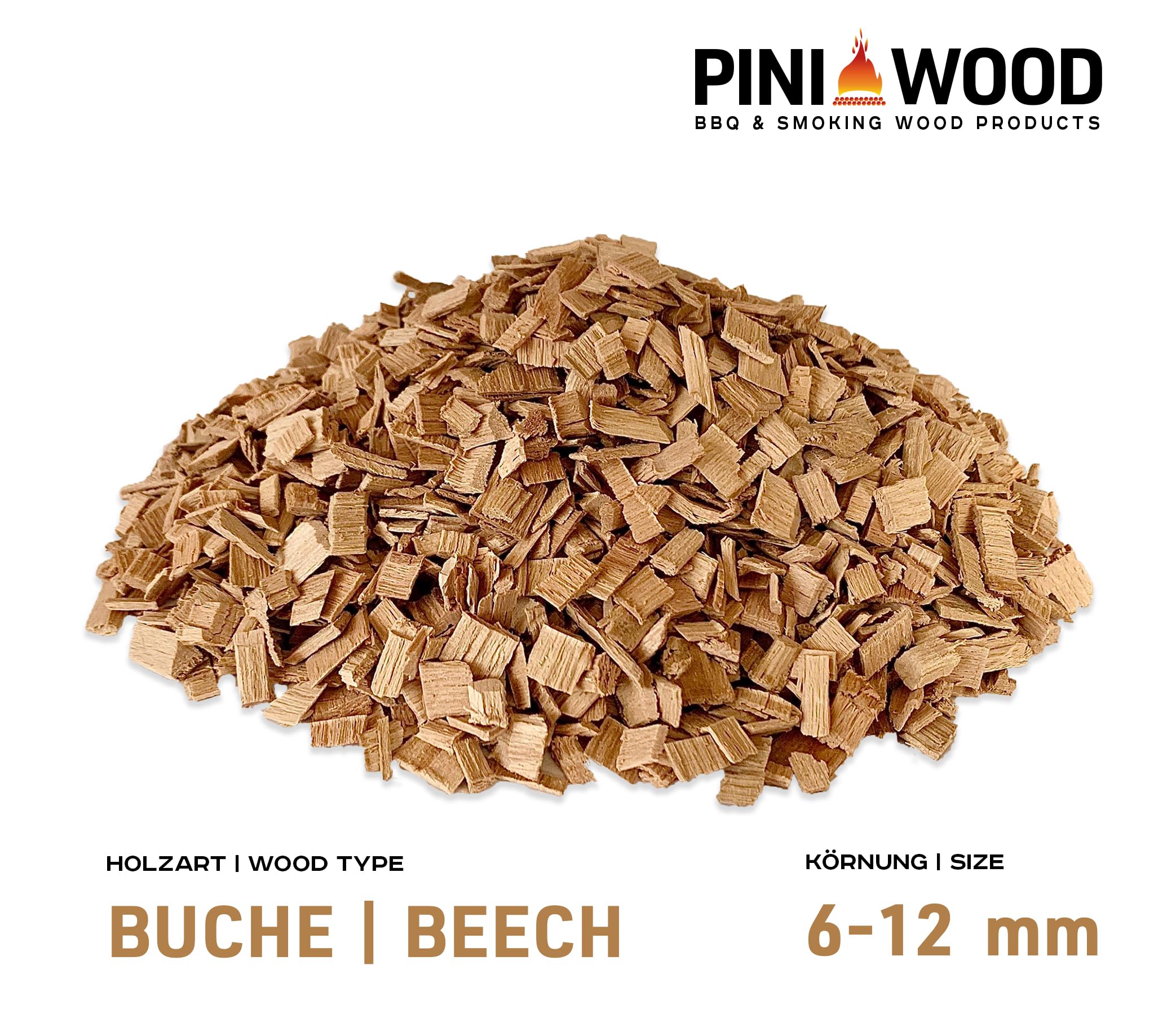 PINI Virutas para ahumar (5 kg, haya, 6-12 mm, 18 L)
