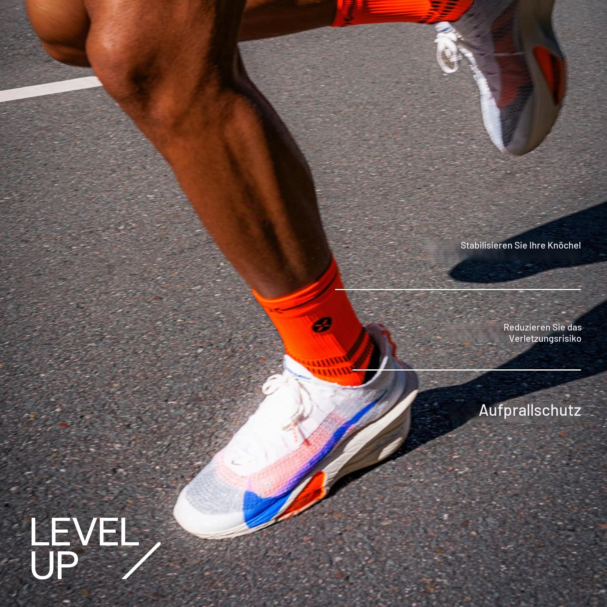 STOX Energy Socks Kurze Laufsocken Herren, Kompressionssocken Running | Kompressionsstrümpfe Klasse 2, Compression Ankle Socks Men, Sneaker Socken, Herrensocken, Anti-Blasen, Nahtlos