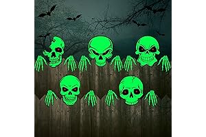 Dandat 5 Pcs Halloween Fence Peeker Decoration