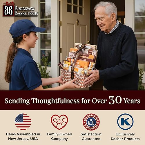 Miniatura 7 de Broadway Basketeers Condolences - Cesta de regalo gourmet, canastas de regalo de comida Kosher para la entrega, caja de paquete de cuidado perfecto