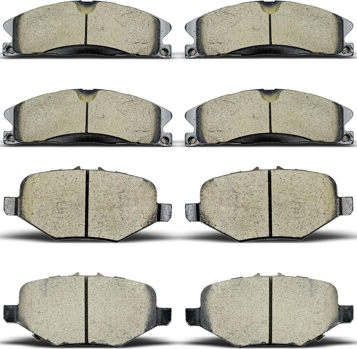 Front Rear Ceramic Brake Pads Compatible with Ford Explorer,Flex,Police Interceptor Sedan/Utility,Special Service Police Sedan,Taurus,Lincoln MKS,MKT