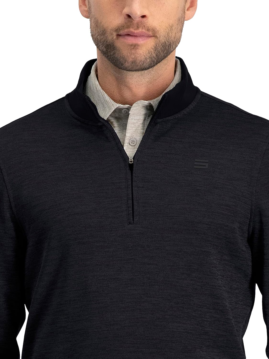 Dry Fit Pullover Sweaters for Men - Quarter Zip Fleece Golf Jacket - Tailored Fit
