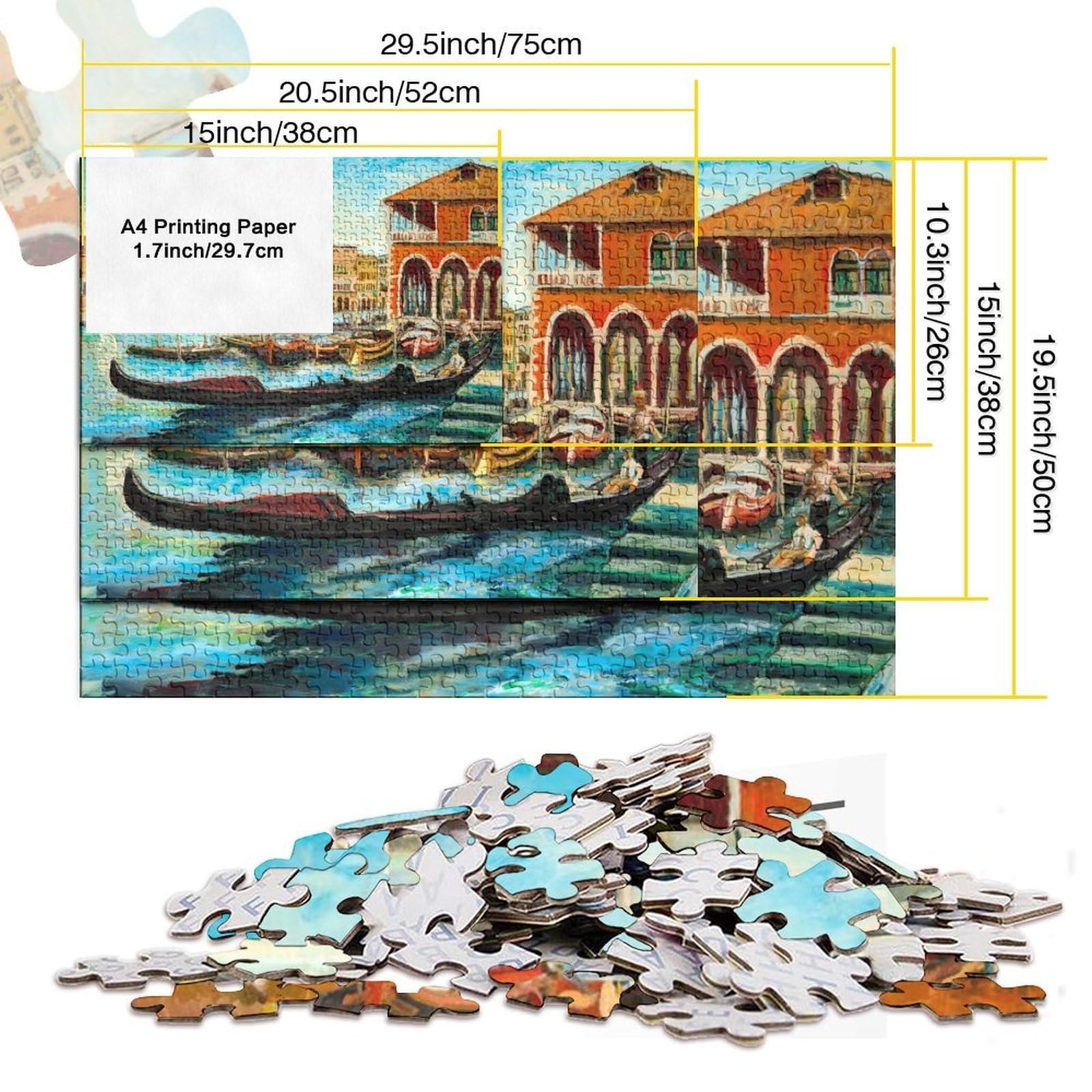 Puzzle 1000 pièces panoramique : Grand Canal, Venise
