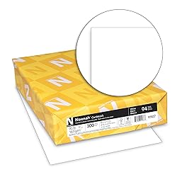 Neenah Index Cardstock, 8.5" x 11", 90 lb/163 gsm, White, Lightweight, 94 Brightness, 300 Sheets (91437)