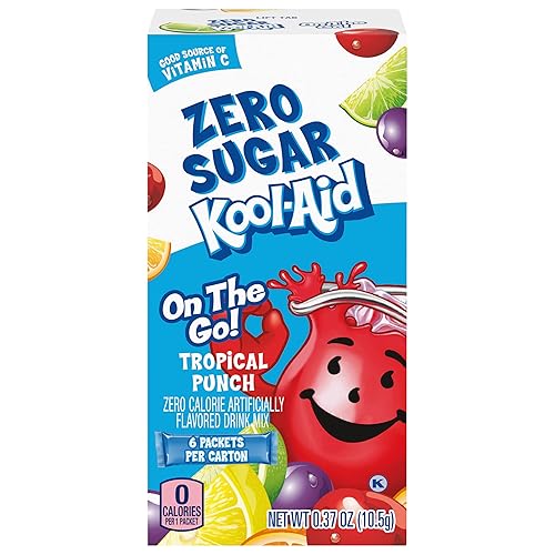 Kool-Aid Mezcla de bebida en polvo de cereza sin azúcar, 6 unidades