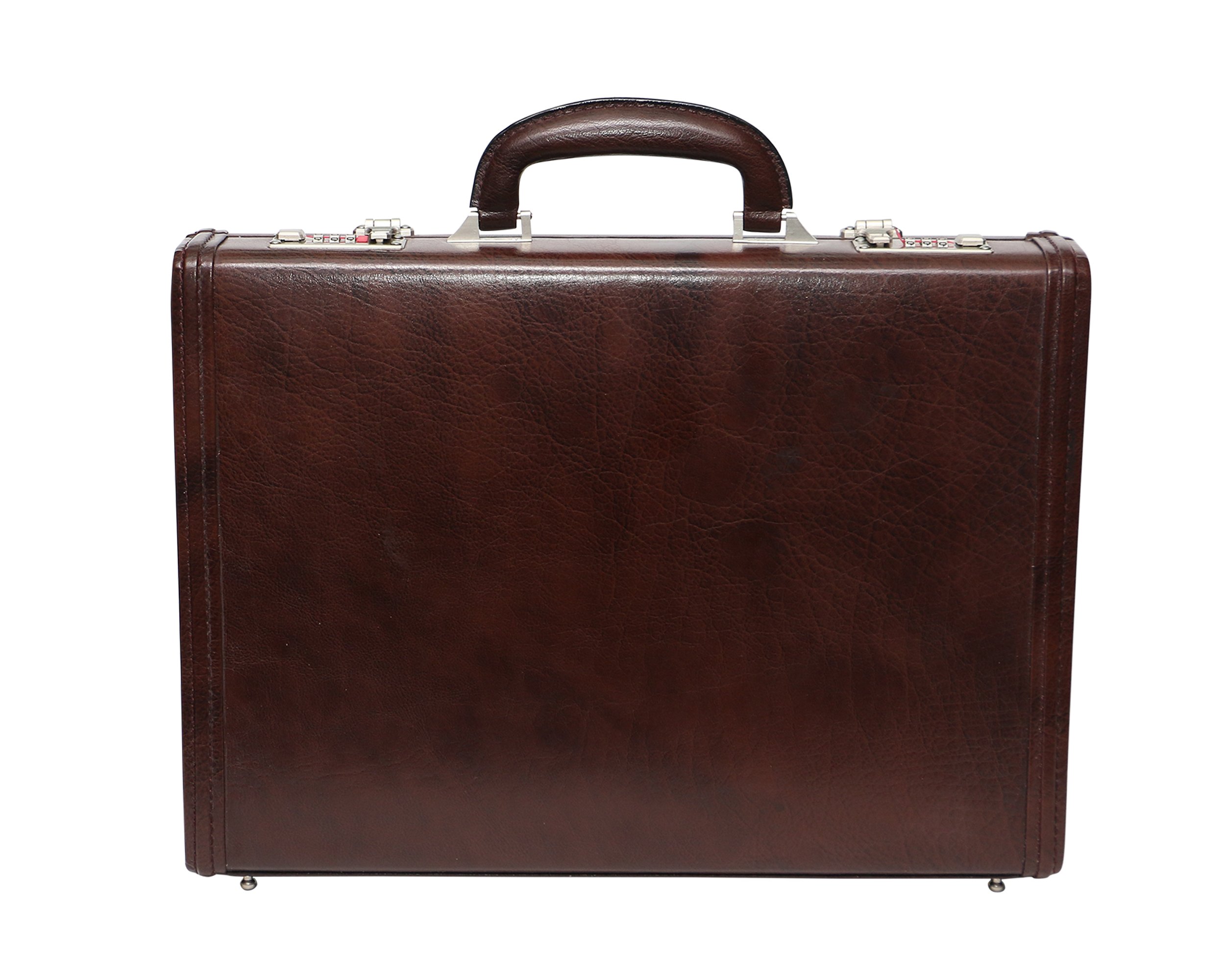 c comfort Genuine Leather Briefcase Bag for Men | 15.6” Laptop Compartment | Expandable Features & High-Security Combo Lock (Brown)-picture-39
