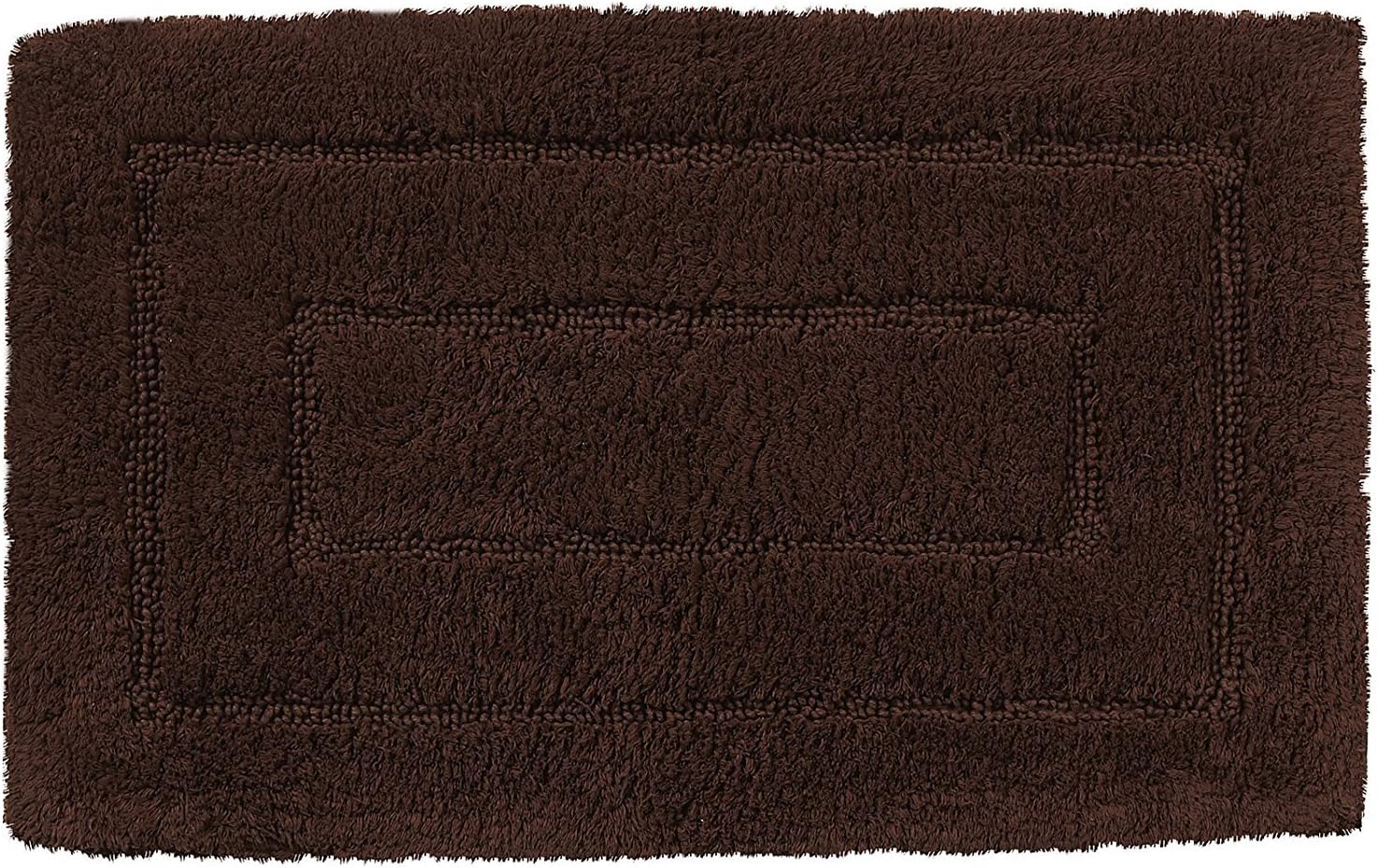 Kassatex Kassa Design Bath Rug, 24 by 40-Inch, Chocolate 24 x 40 in gray