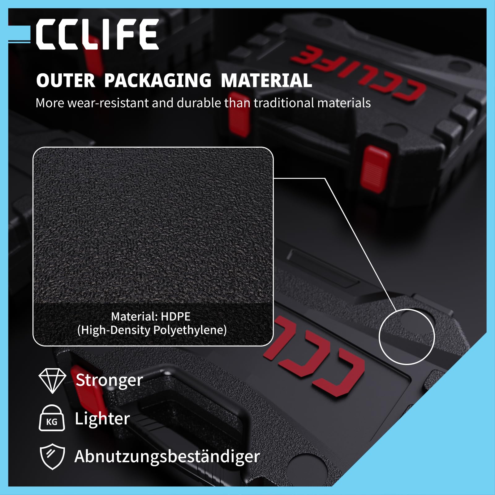 CCLIFE 3-częściowy zestaw nakrętek 1/2" do wkrętarki udarowej do felg aluminiowych