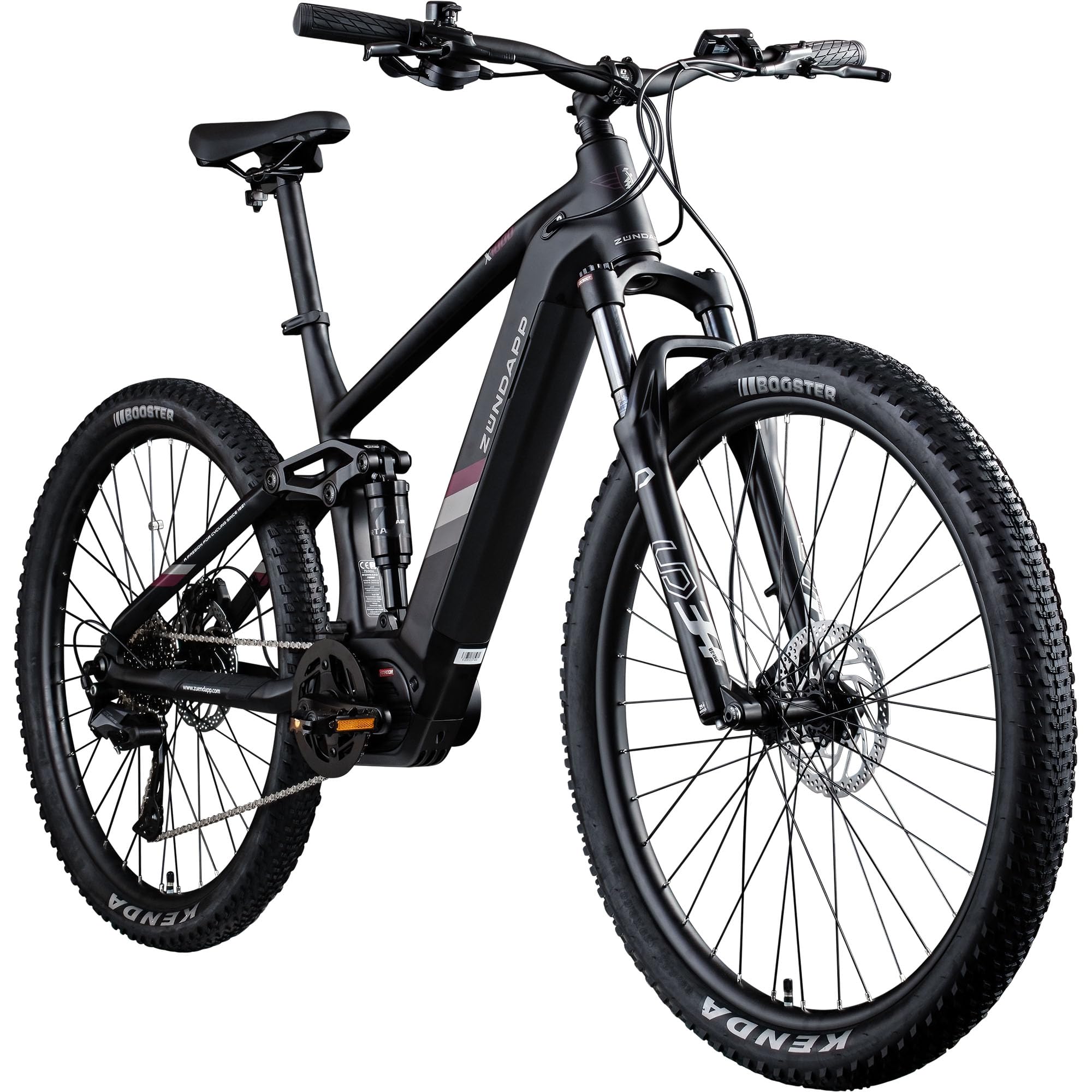ZÜNDAPP X1000 29 Zoll Mountainbike 10 Gang Fully MTB Mittelmotor | schwarz, 47 cm, 730 Wh Akku Pedelec 165