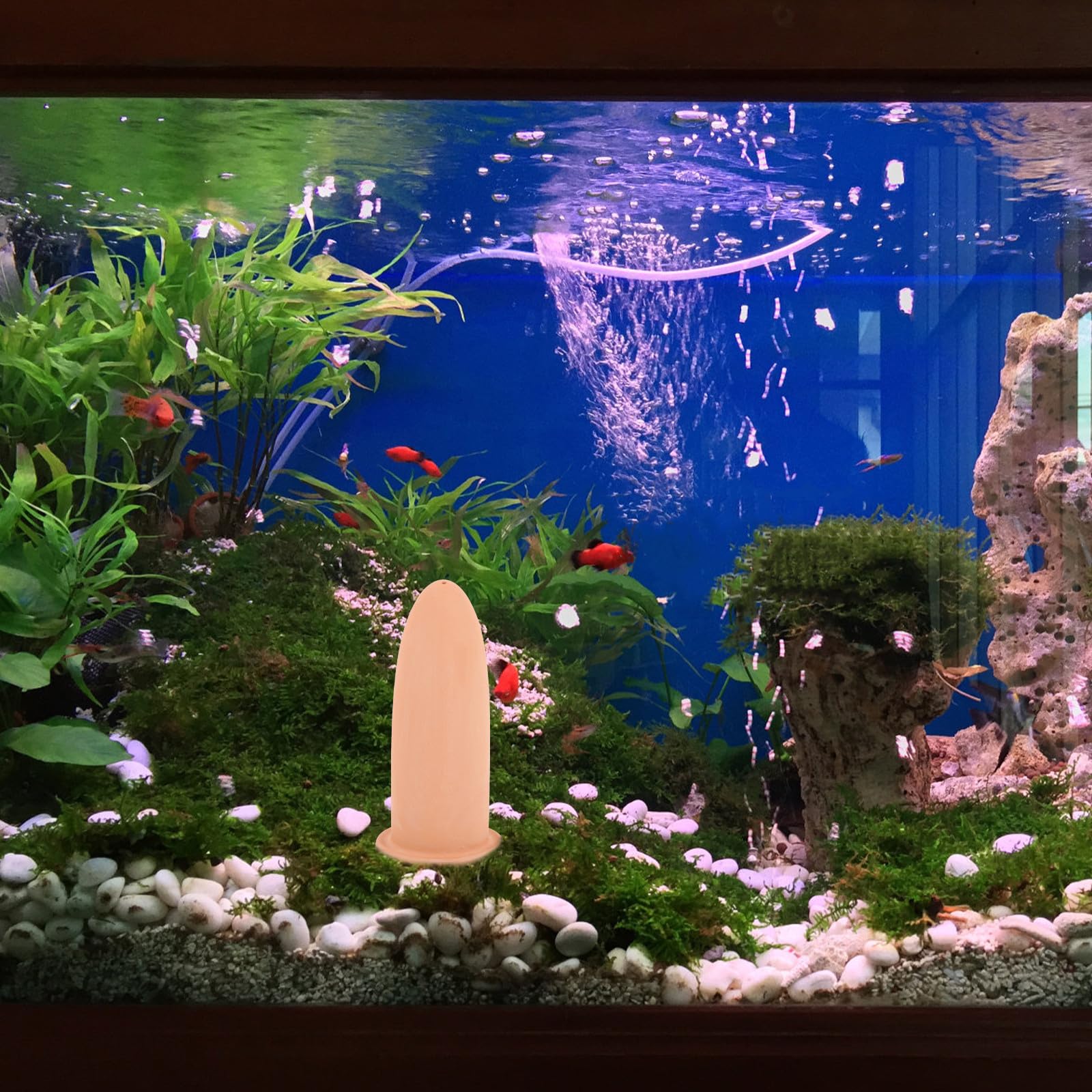 Cono de Cría para Peces de Cerámica Grande Cubo de Desove Alto Tanque para Reproducción Acuática Adecuado para Peces Ángel en Acuarios