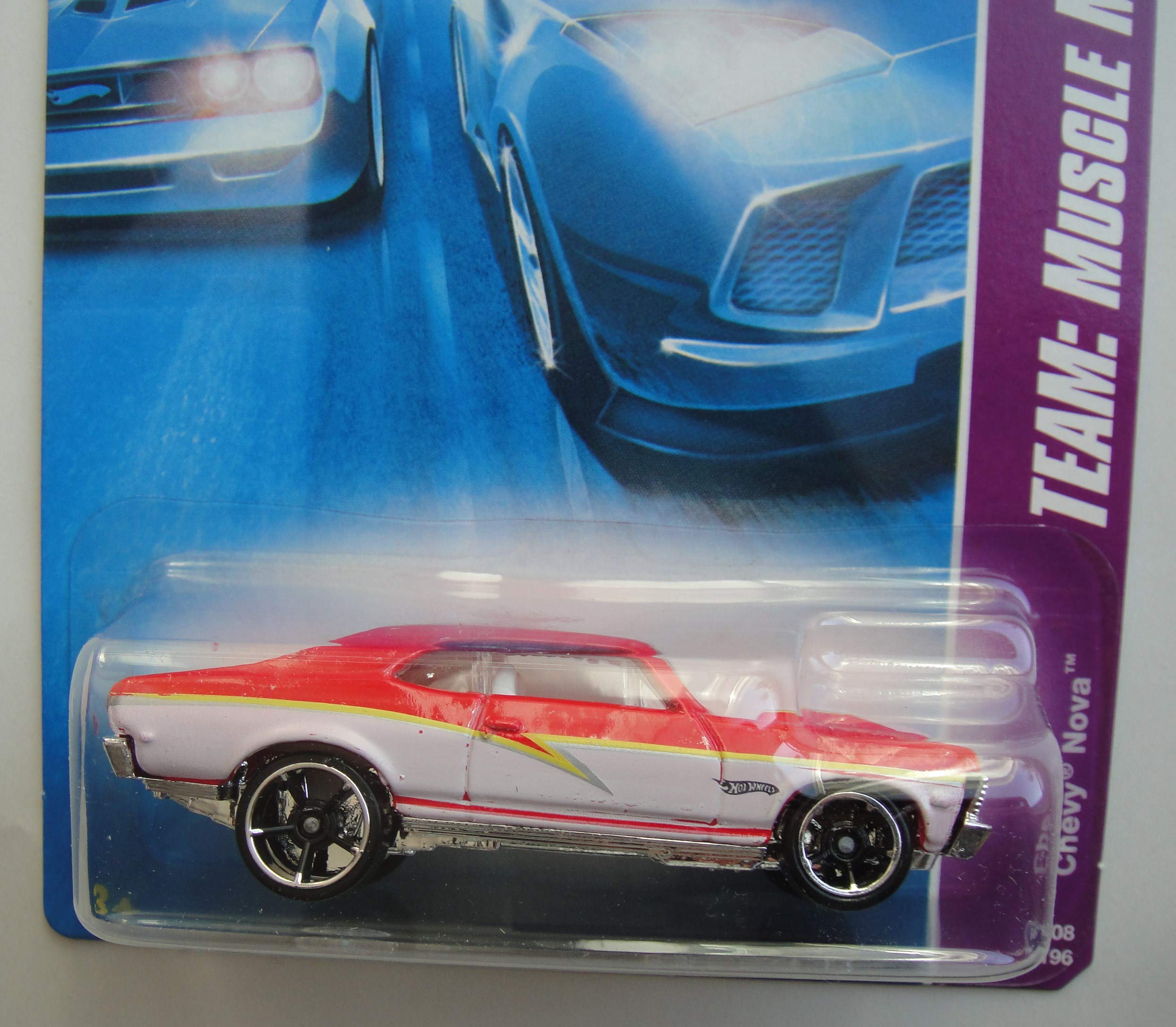 Amazon.com: Hot Wheels Team: Muscle Mania 4/4, RED/White Chevy