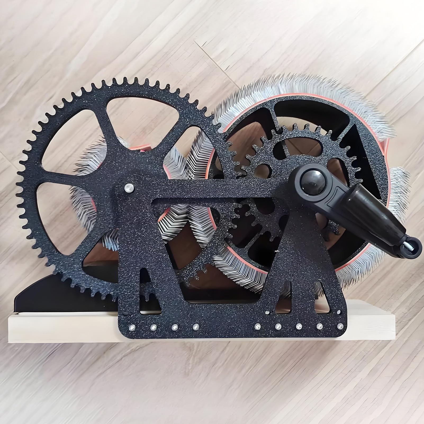Kardiermaschine für Wolle Breittrommelkarder Spinnrad für Wolltrommelkarde Wollkarden Schnelle Farbmischung zum Kardieren von Wollfasern und Herstellen von Filzprojekten BlackB