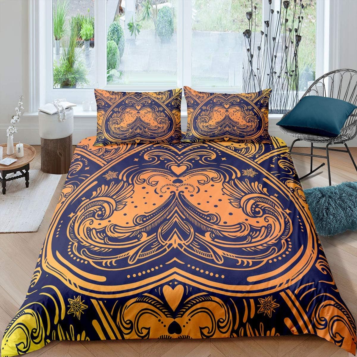 Housse de couette retro coloree pour une chambre d'enfant ou d'adulte dynamique