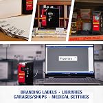 LABELWORKS LW-PX400 Industrial Label Maker Kit - Complete Kit with Accessories, Shrink Tube and Self-Laminating Wrap Compatible, Portable Wireless Label Printer | Portable wireless industrial label printer kit, shrink tube & self-laminating wrap comp