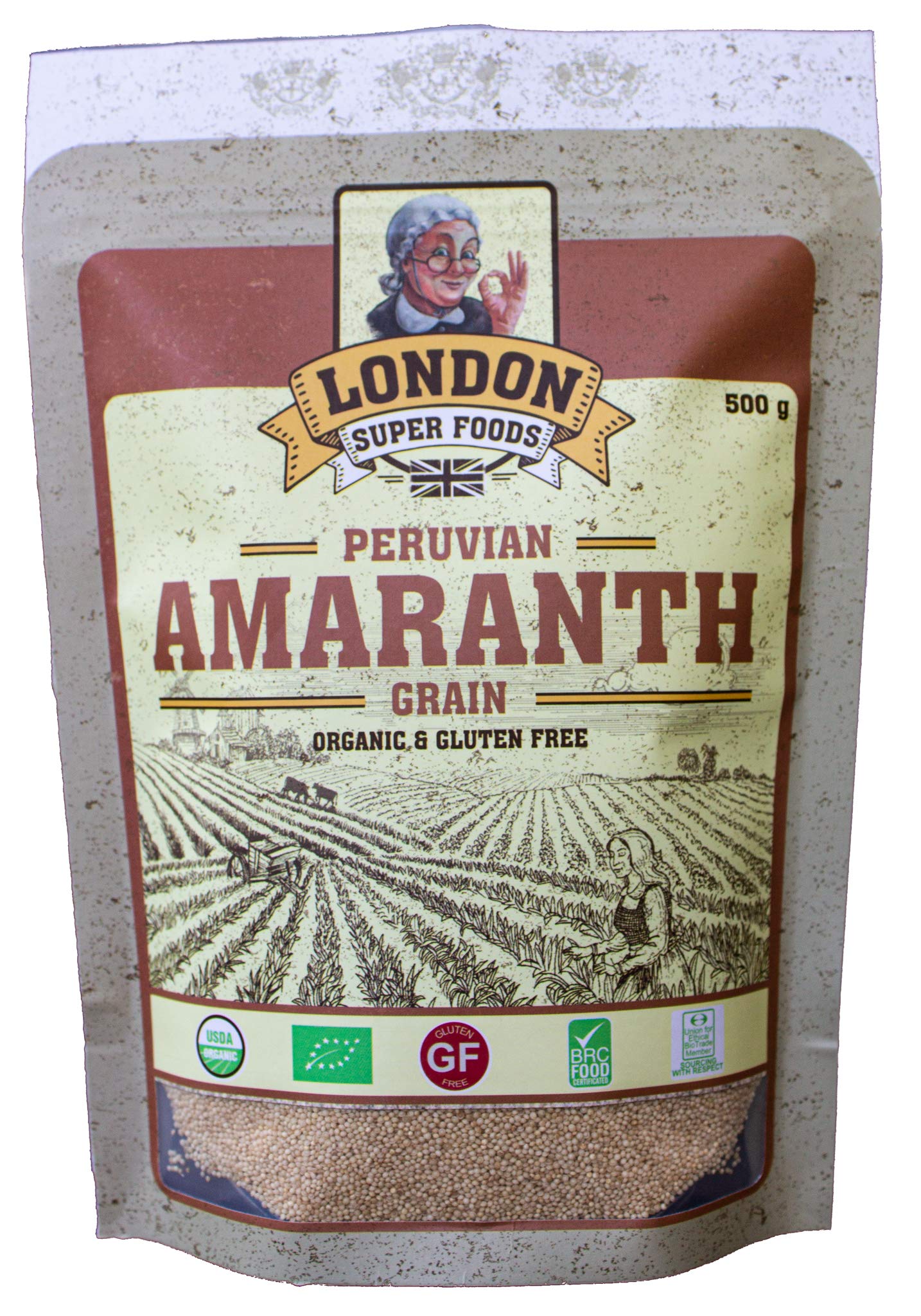 Peruvian Amaranth Grain - Organic and Gluten Free, 500 Grams