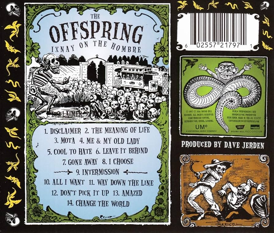 The Offspring Ixnay on the Hombre レコード Ixnay On The Hombre (Vinyl): The Offspring, The Offspring