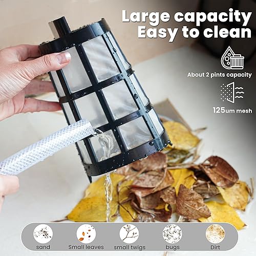 Miniatura 7 de Efurden Aspiradora de piscina de mano, limpiador de piscina recargable con tiempo de funcionamiento de hasta 60 minutos, ideal para piscinas sobre