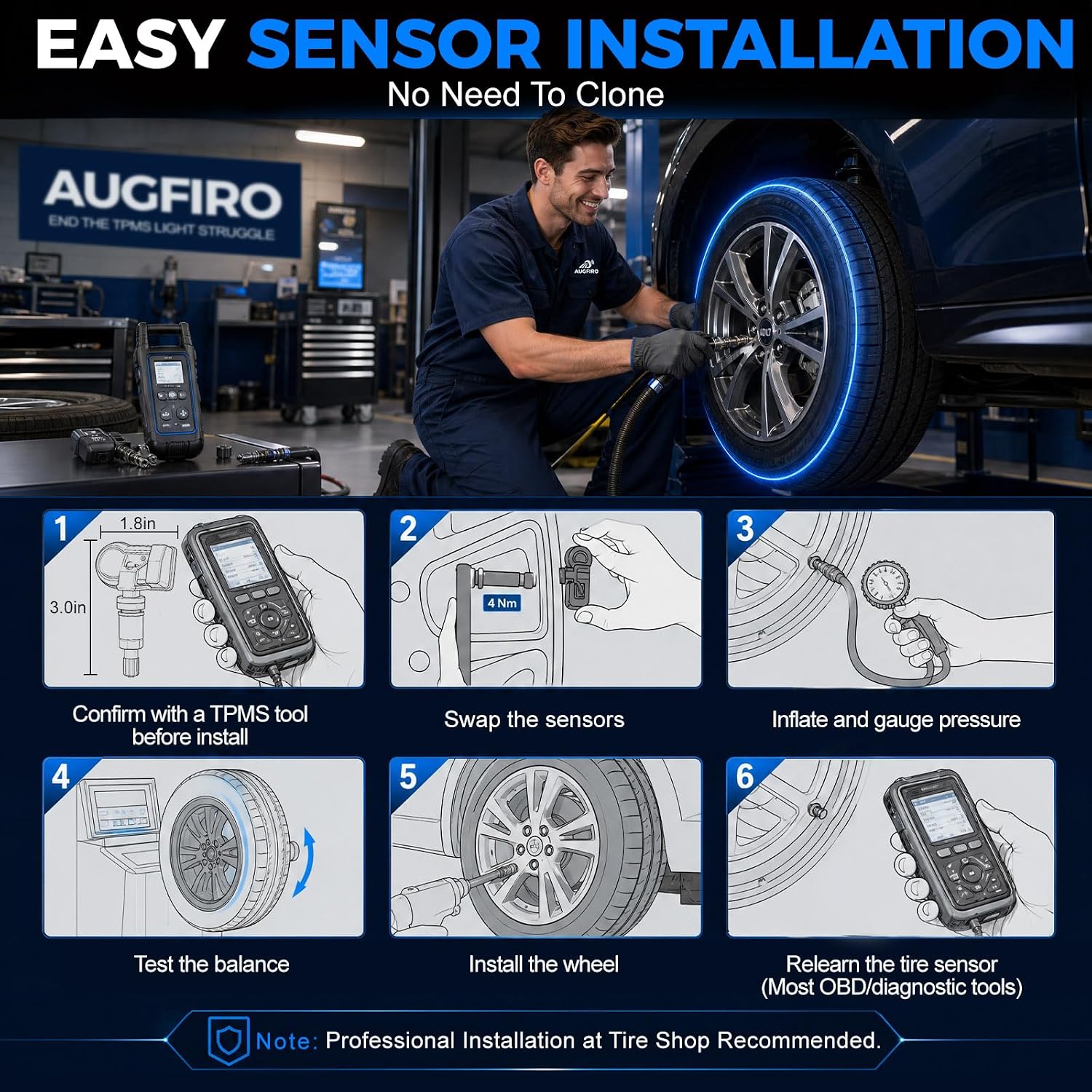 315MHz GM Pre-Programmed TPMS Sensor for Chevy Silverado 07-19,Tahoe 07-20,Suburban 07-20 | GMC Sierra 07-19,Yukon 07-20 | Cadillac Escalade 07-20,OE#13598771 13598772,4PCS