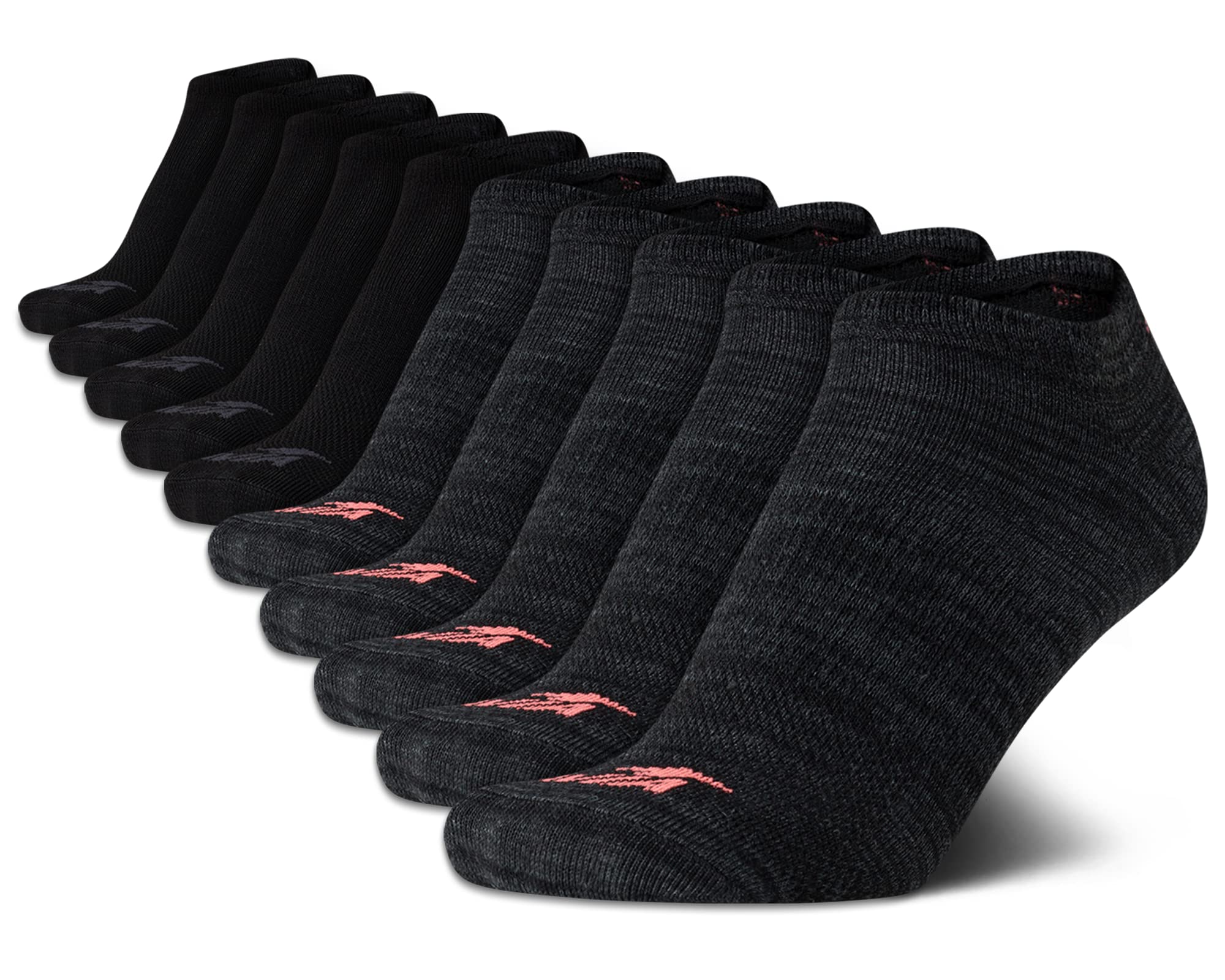Avia Womens Low Cut Socks - 6/10 Pack Performance Stretch Cushioned Moisture Wicking Athletic No Show Socks for Women (4-12)