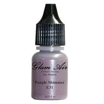 Glam Air Airbrushsh Eye Shadow Colors Water-based 0.25 Fl. Oz. Bottles of Eyeshadow Choose Your Colors From Menu E31- PURPLE SHIMMER