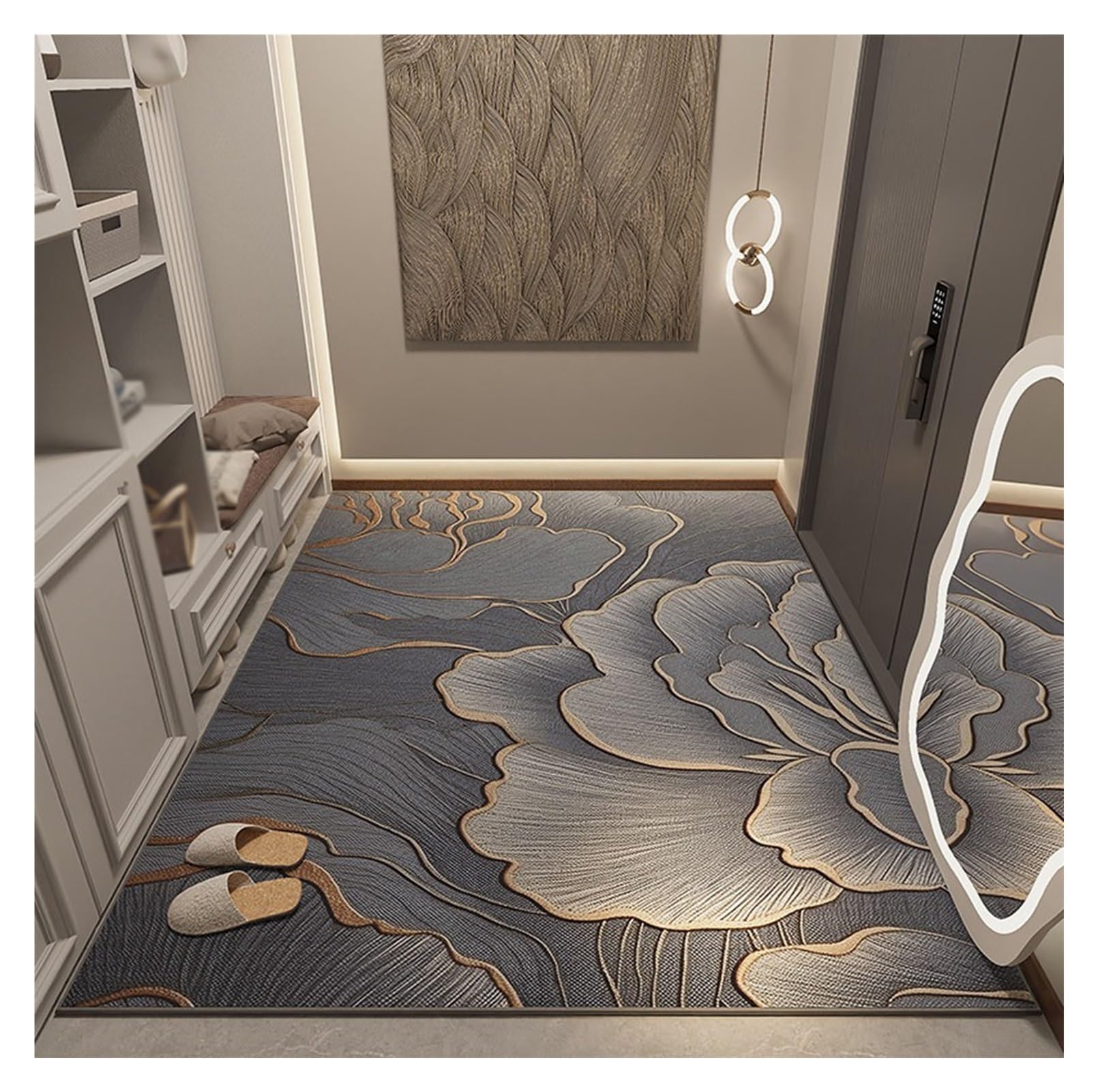 Tapis de sol couloir anti-glisse pour protéger le parquet des taches de graisse