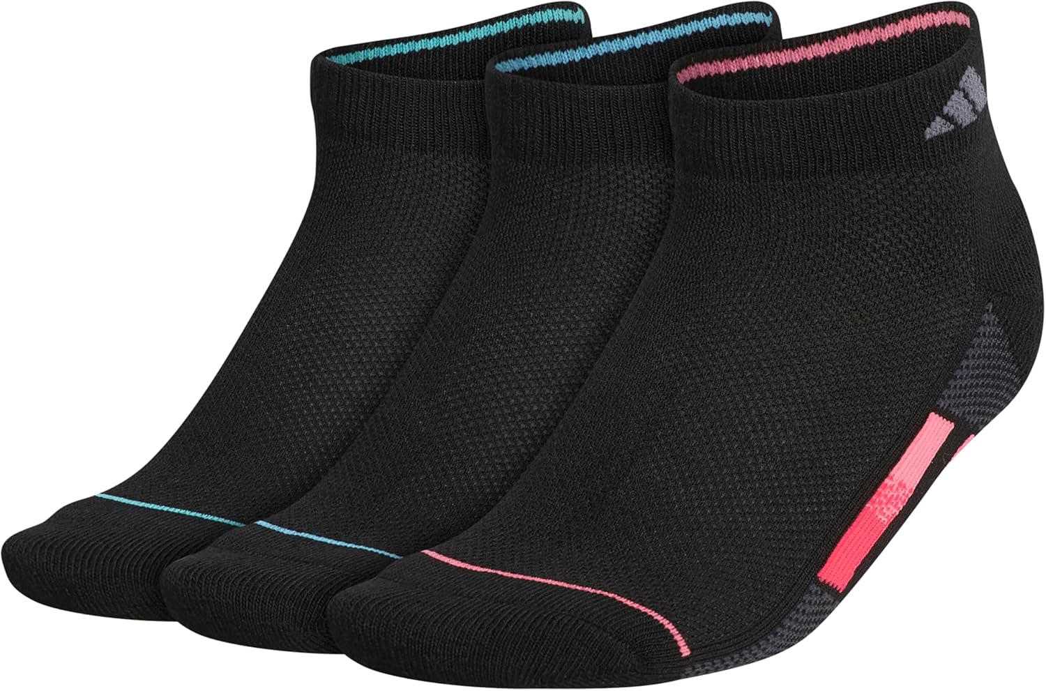 adidas womens Women's Superlite Stripe 3 3-pack Low Cut