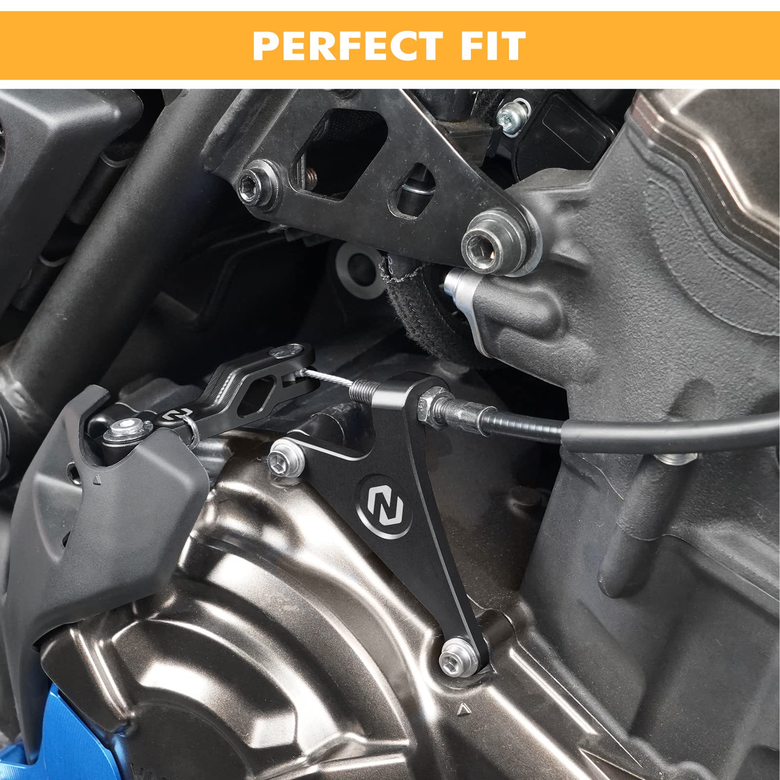 NICECNC Leva frizione Compatible XSR700 2018-2023 MT-07 2018-2022 nero