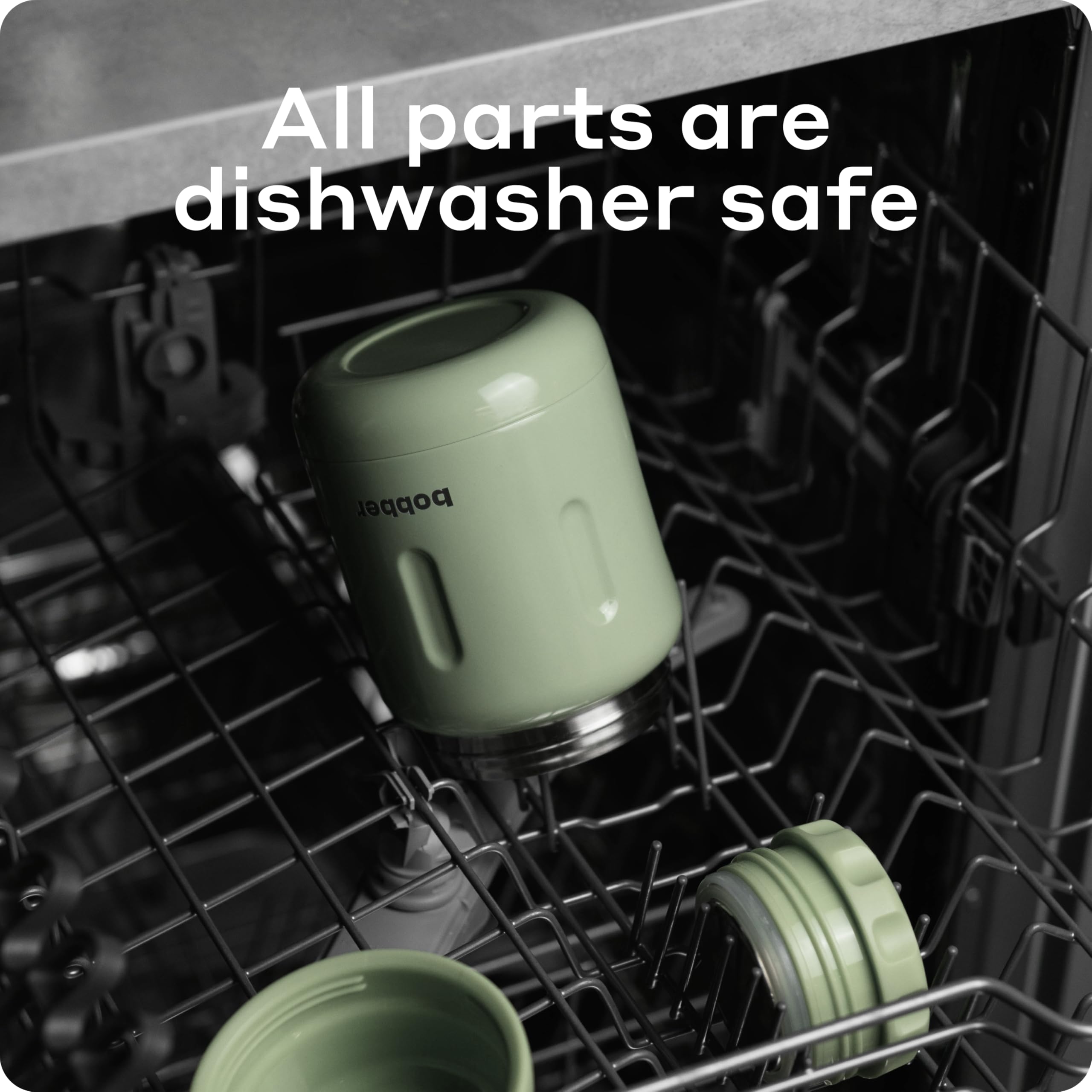 BOBBER Termo aislado de acero inoxidable de 16 onzas para alimentos calientes, recipiente de sopa de boca extra ancha con cuchara y cuenco, mantiene el arroz y la pasta calientes durante 10 horas y