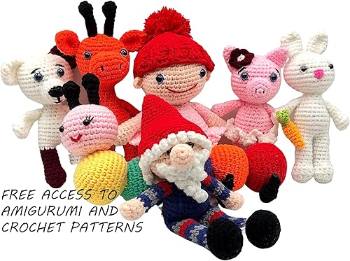 Miniatura 3 de LovLim Juego de 5 hilos de felpilla gruesos, madejas de hilo suave de 10 x 1.76 oz, más de 600 yardas, ganchillo, tejido y amigurumi, patrones