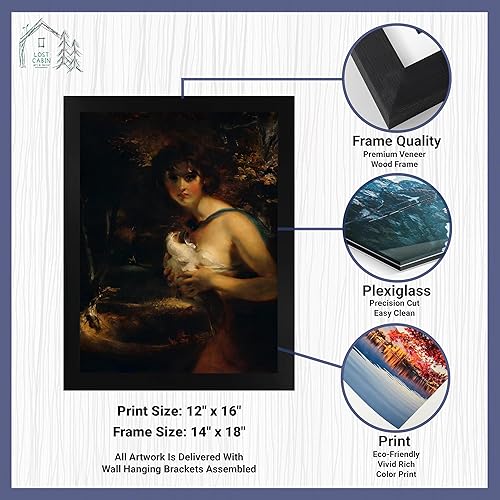 Miniatura 2 de Lost Cabin A Gipsy Girl de Thomas Lawrence  Impresión sin marco  Reproducción de pinturas de obras de arte finas  Póster decorativo enmarcado para