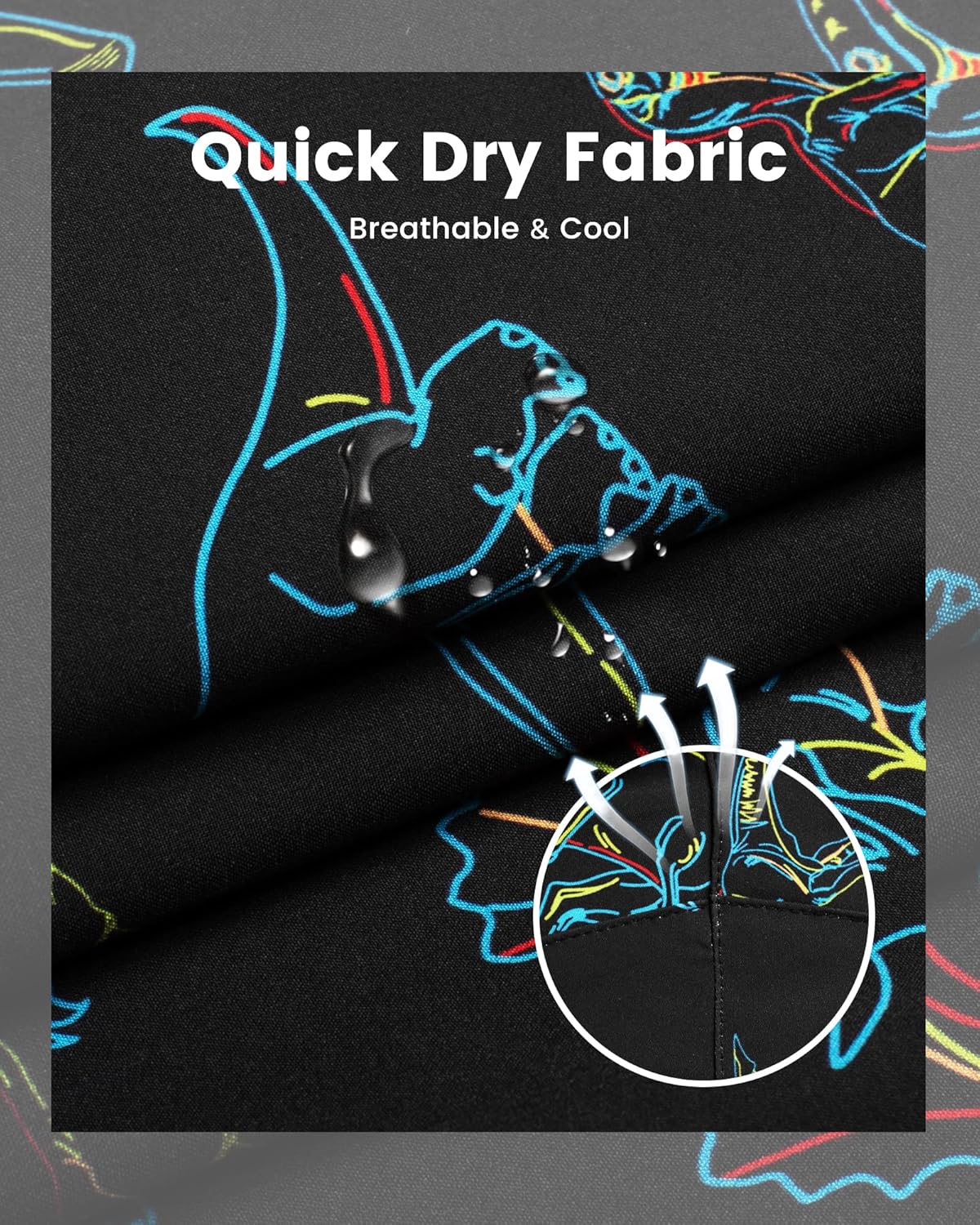 maamgic Mens Swim Trunks with Compression Liner 5 Inch, Quick Dry Bathing Suit with Zipper Pockets, No-Chafing Swim Shorts