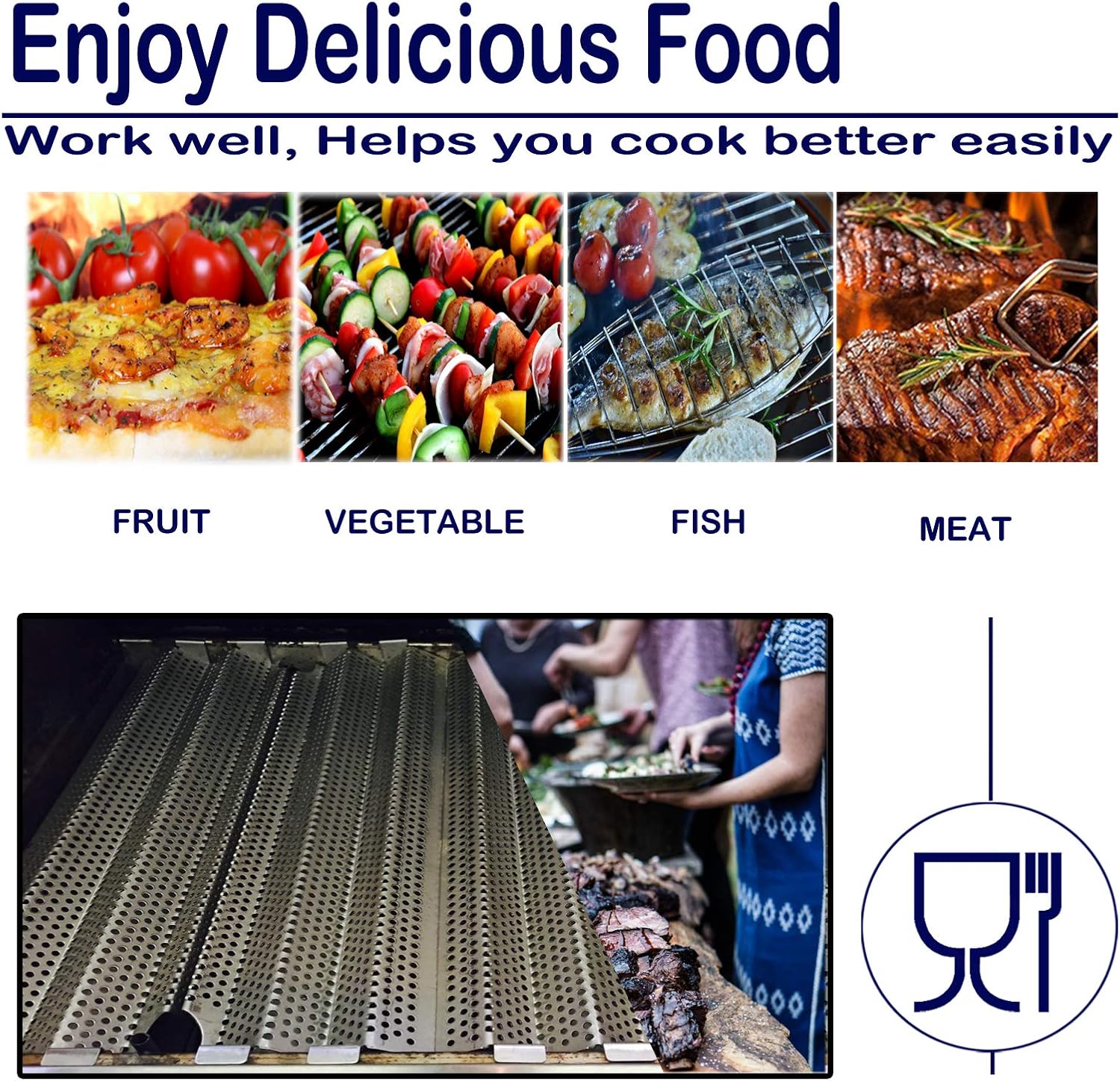 YOUFIRE Heat Plate Stainless Steel Gas Burner Cover Grill Replacement Parts for Viking VGBQ 30 in T Series, VGBQ 41 in T Series, VGBQ 53 in T Series, VGBQ30, VGBQ41, VGBQ53, 4 Pack Flame Tamers : Patio, Lawn & Garden