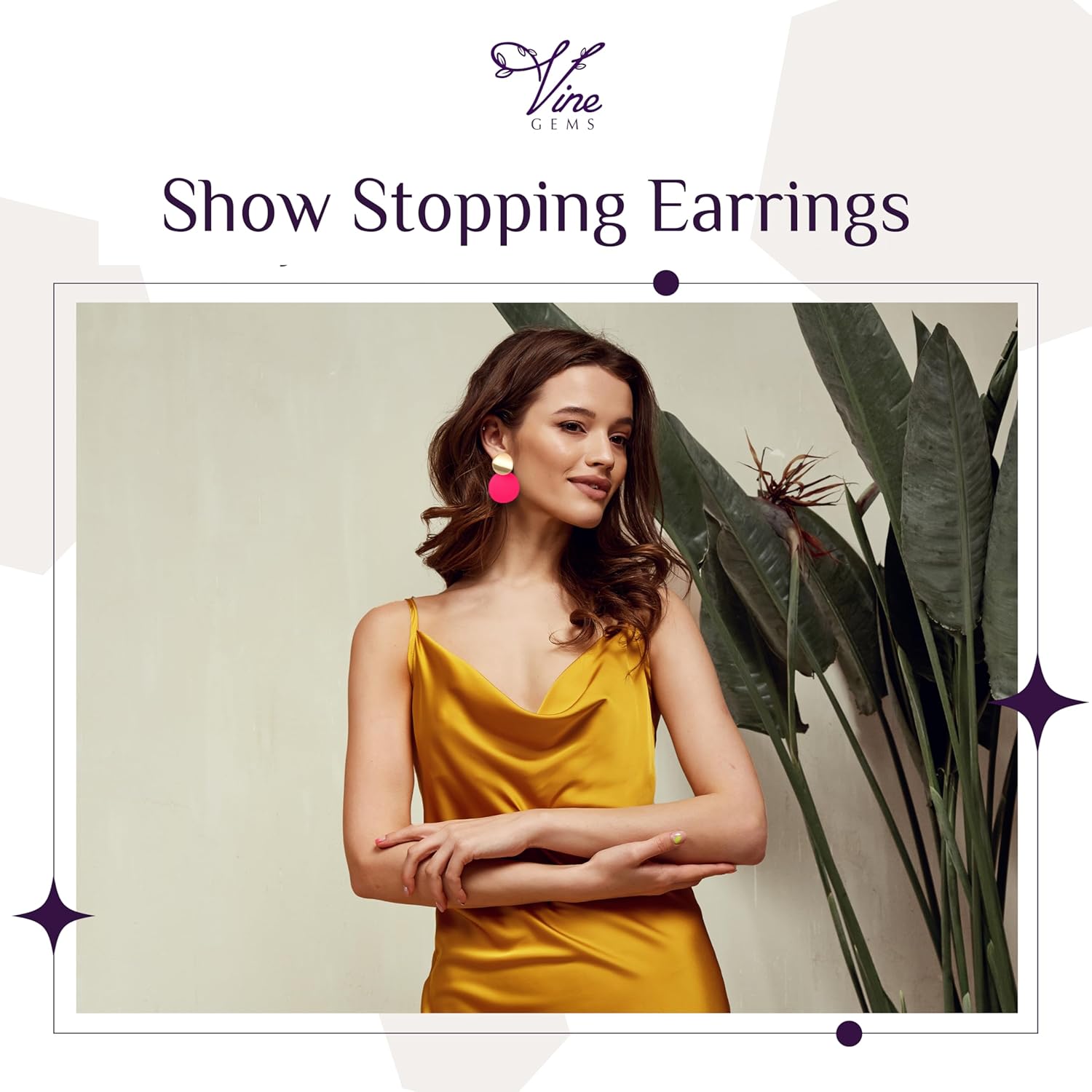 Round Disc Earrings - Dainty, Geometric Jewellery - Shiny Gold, Matte Pink - Image 4