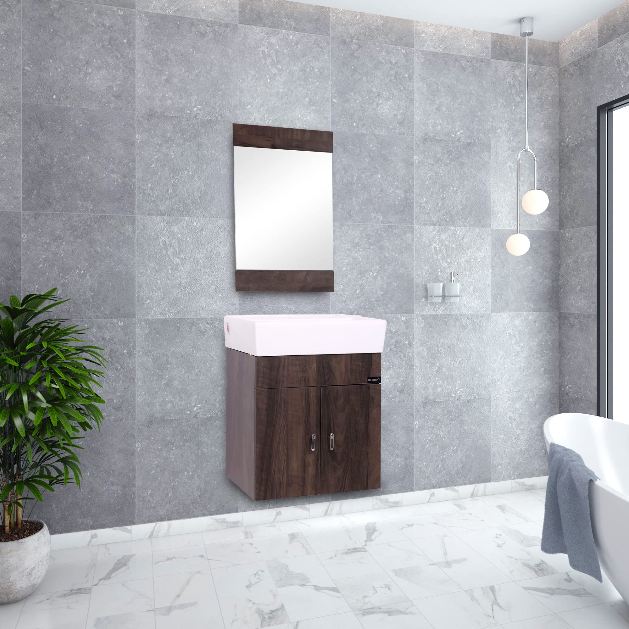 Buy REDBAY Adelina 18 Inch Wall ed Bathroom Vanity Washbasin in