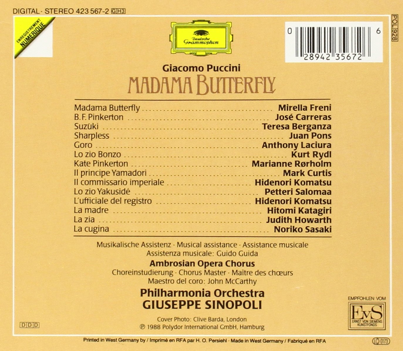 Madama Butterfly-Comp Opera
