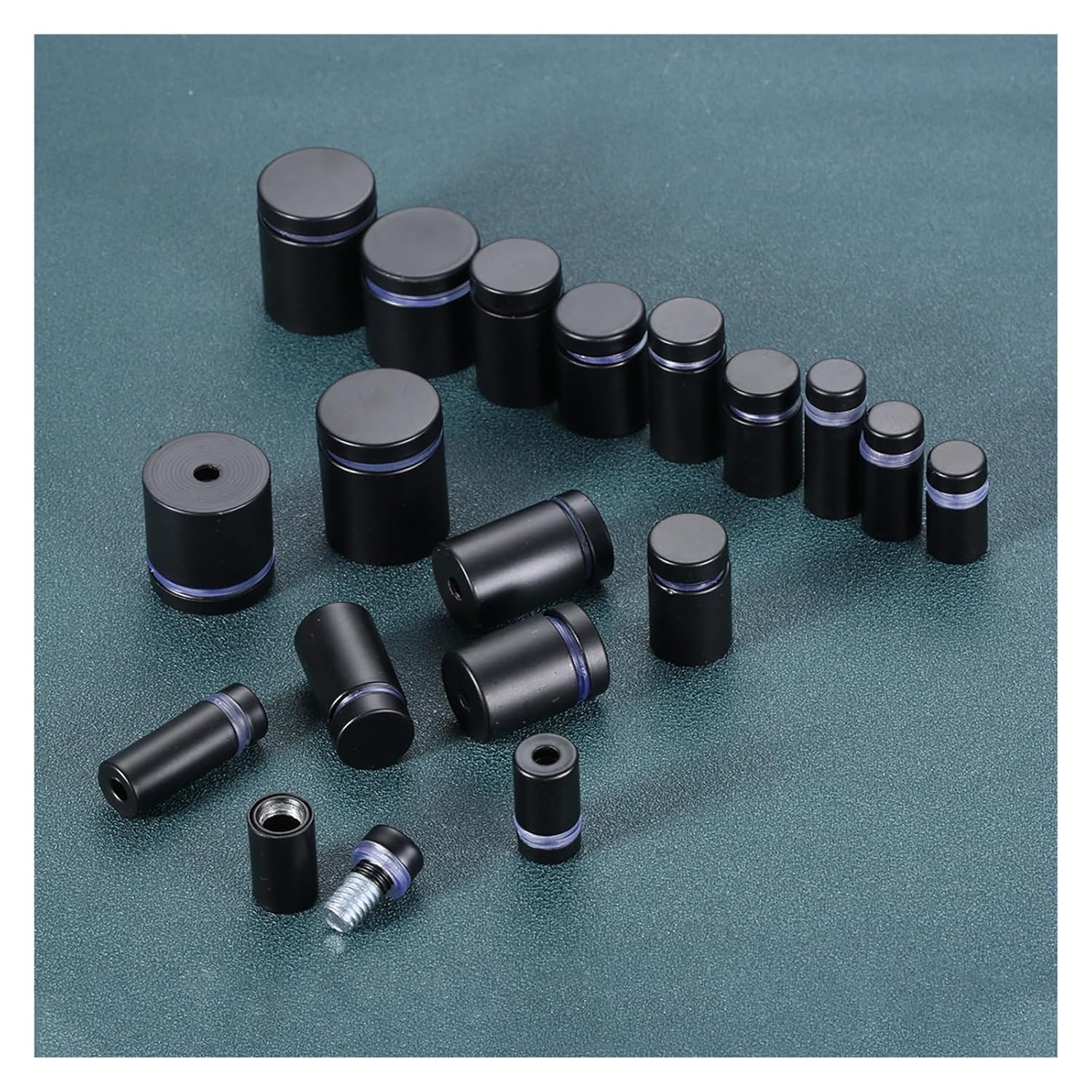 10Pcs Sign Standoff Screws Advertisement Fixing Stainless Steel Spacer Glass Holder Pin Nail Fasteners(19x25mm 10pcs)