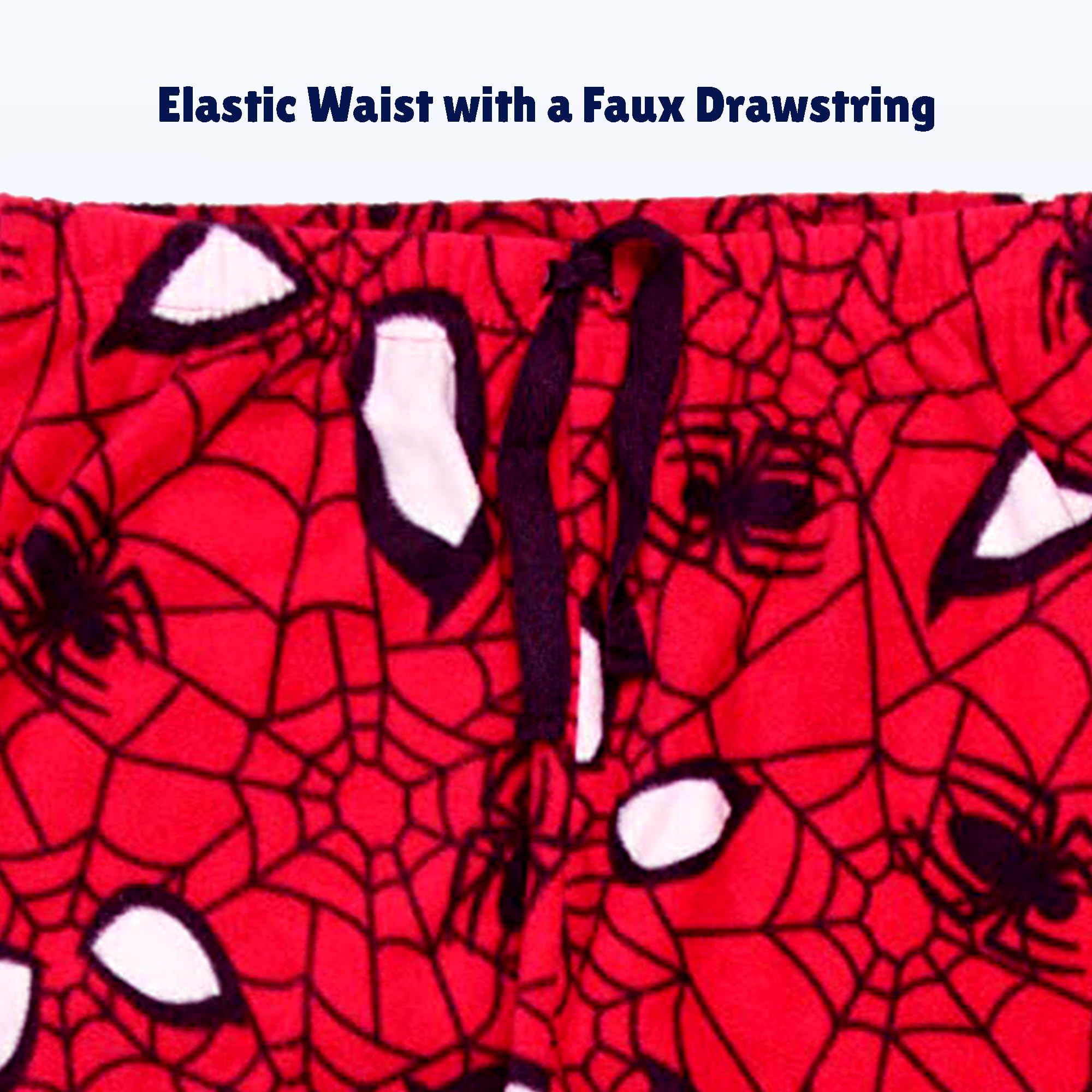 Marvel Spider-Man Pantalon de pyjama en polaire pelucheuse pour garçon