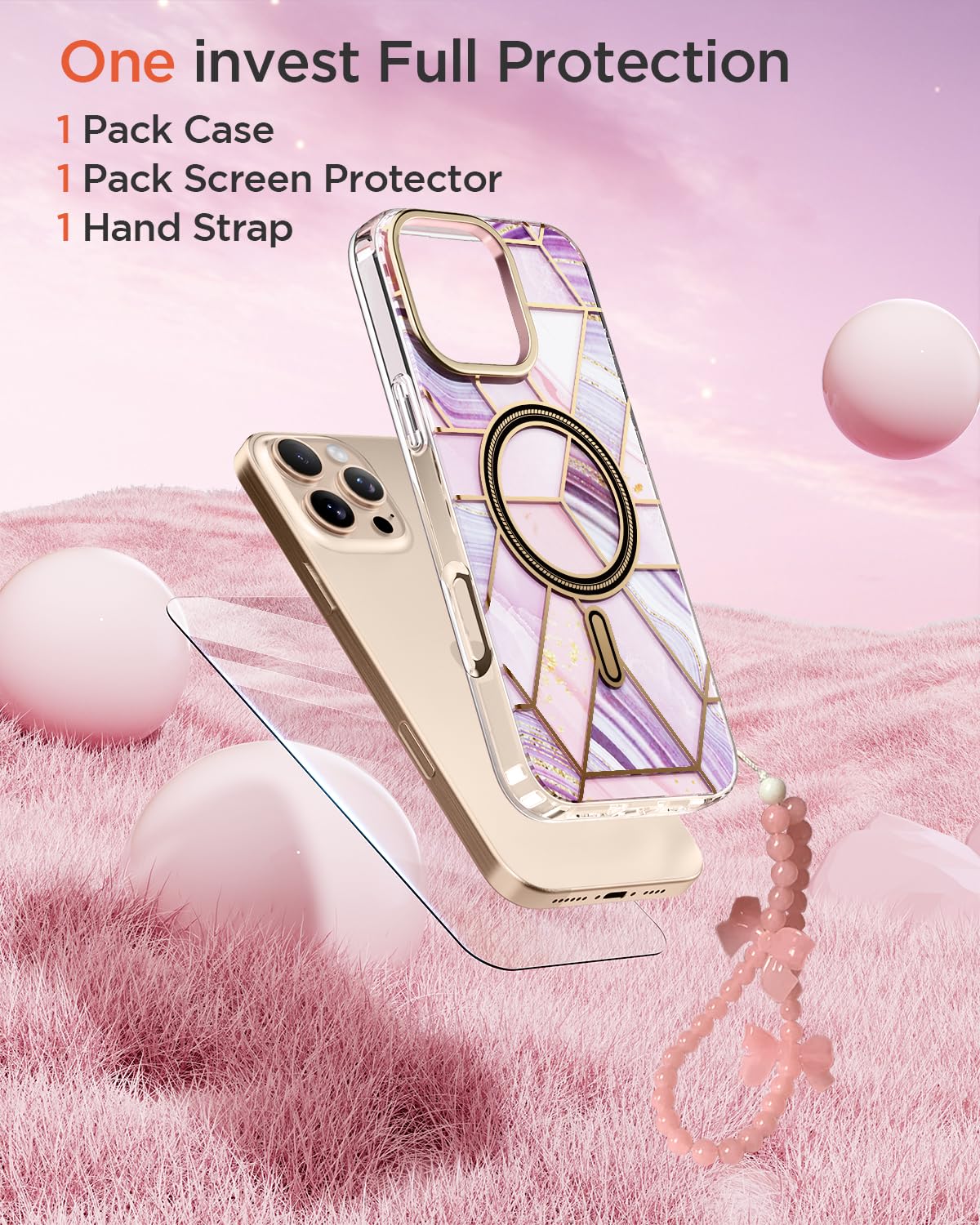 Magnetic Case Compatible With IPhone 16 6.1 Inch 2024 For