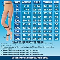 Vista 12 de Absolute Support - Medias de compresión opacas con puntera abierta, firme apoyo, 20-30 mmHg, M